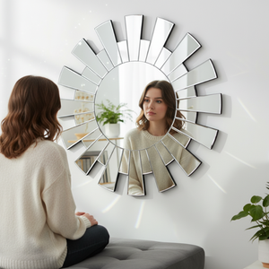 Rectangular <b>Mirror</b> 41x31 Inch <b>Large</b> Wall Hanging Decorative <b>Mirror</b> for Living Room <b>Bedroom</b> Bathroom Elegant Modern Home Decor - Product Image 4