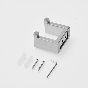 Gancio Doppio da Parete in Acciaio Inox SUS304, Porta Asciugamani Semplice con Appendi Asciugamani per Bagno - Product Image 1