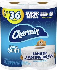 Papier toilette CharminUltra Strong Clean Touch, 6 rouleaux familiaux Mega XL = 42 rouleaux standard - Product Image 6