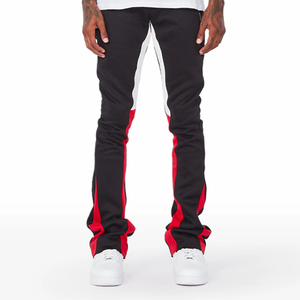 Pantalon de survêtement évasé personnalisé pour homme 2024 avec impression en relief, pantalon pour homme de haute qualité avec lettres, pantalon de survêtement délavé avec cordon de serrage et poches - Product Image 2