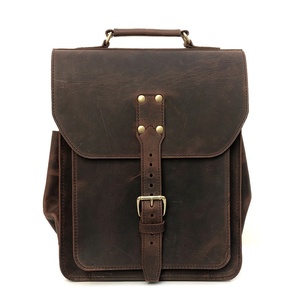 Full Grain Leather Handmade Men <b>Women</b> Travel <b>Backpack</b> Leather Wholesale <b>Laptop</b> <b>Backpack</b> 17 Inch College Classic Vintage <b>Backpack</b> - Product Image 1