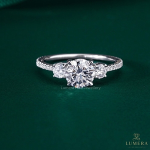 Bague en diamant de laboratoire en gros, or 9K 10K 14K 18K, taille poire, certifiée IGI, unisexe, pour fiançailles et mariage, bijoux de luxe aux couleurs fantaisie - Product Image 1