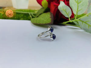 Bague de mariage pour femme en argent sterling 925 faite à la main classique améthyste pierre précieuse taille brillante lunette réglage Krittika bijoutiers - Product Image 3