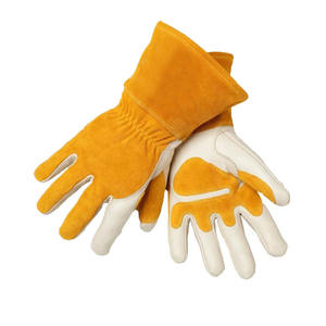 Industrial Cowsplit Leather Motorbike <b>Gloves</b> Vintage Winter Eco-Friendly Heat Resistant Waterproof <b>Touchscreen</b> for Cycling - Product Image 3