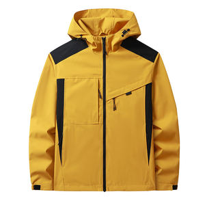 Chaqueta impermeable al por mayor, chaqueta softshell de poliéster de 320 g/m², logotipo personalizado para minoristas de camping en EE. UU., MOQ bajo - Product Image 5