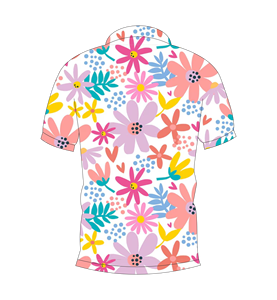 Polo pour homme à manches courtes, imprimé floral coloré, décontracté, pour l'été, pour le golf - Product Image 5