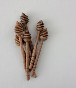 Cuchara de Madera Moderna para Servir Miel, Ecológica y Duradera, Utensilio de Madera Natural para Alimentos - Product Image 3