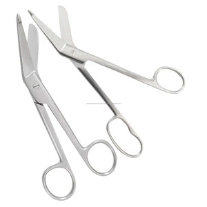 Ciseaux de pansement à pointe arrondie en acier inoxydable chirurgical de précision, certifiés CE, pour premiers secours, ensemble d'instruments manuels - Product Image 1