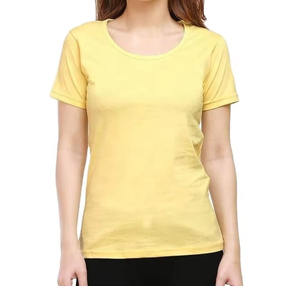 Camiseta Informal de Verano para Mujer, Manga Corta, Cuello Redondo, Deportiva, de Buena Calidad, con Diseño de Logotipo Personalizado - Product Image 1