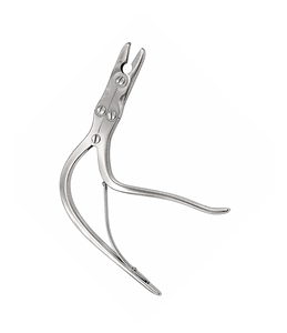 Rongeur Ortopédico de Doble Acción Angulado de Acero Inoxidable, Instrumento Quirúrgico para Corte y Extracción Ósea de Precisión - Product Image 6