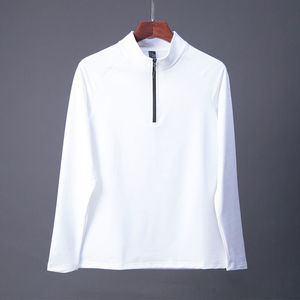 Sudaderas con media cremallera personalizadas al por mayor para hombre, con cuello alto, tipo jersey, para golf y ropa deportiva. - Product Image 2