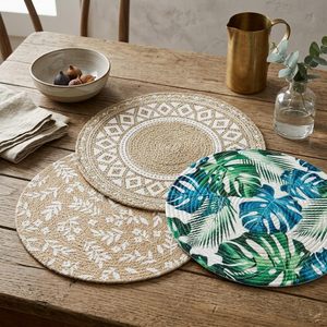 Sets de table perlés de luxe faits à la main avec broderies complexes pour la table à manger, la décoration intérieure et la décoration de table pour événements de mariage - Product Image 1