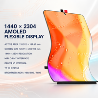 Écran AMOLED flexible MIPI D-PHY haute résolution 8,8 pouces, résolution 1080x2280, luminosité 800/1600 nits pour applications industrielles et automobiles