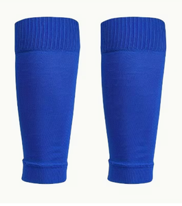 Manchons de compression antidérapants bleus pour les jambes, en mélange doux de coton et élasthanne, respirants, à enfiler, unisexe, toutes saisons, pour les gonflements et les entorses - Product Image 1