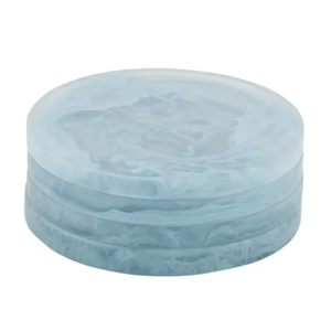 ที่รองแก้วทำมือทำจากยางเรซินแฮนด์เมดจากอินเดีย - Product Image 1