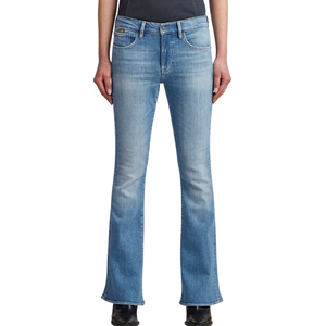 Jeans en denim pour femmes, coupe droite, bleu doux, respirant, avec broderie de rivets mignons, jeans décontractés de rue, vente en gros - Product Image 1