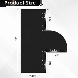 Herramienta para Dar Forma al Cabello con Indicadores de Medición, Guía Reutilizable para Delinear el Cabello, Plantilla Profesional para Corte de Cabello y Barba - Product Image 6
