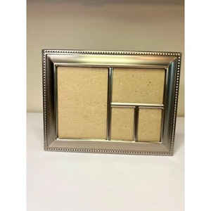 Highest Quality Metal Rectangle Photo <b>Frame</b> With Beaded Edge Horizontal Multi-Opening Design - Product Image 3