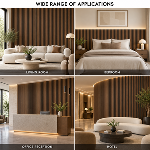 Panel de Pared de Chapa de Madera Moderna, Diseño a Rayas, Aislamiento Acústico, Superficie 3D, Decoración Interior Minimalista para Hoteles, Apartamentos y Escuelas - Product Image 5