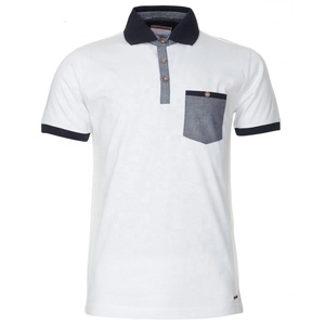 Polos de golf para hombre al por mayor impresión personalizada logotipo bordado poliéster 100% algodón tallas grandes rectas OEM liso en blanco - Product Image 5