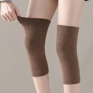 Jambières tricotées rouges, couleur unie, épaisseur moyenne, pour garder au chaud, usage quotidien, design extensible et sans couture pour femmes - Product Image 4