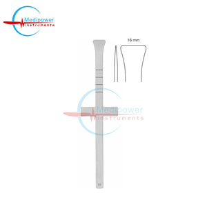 Cuchilla de bisturí graduada Medipower Cottle con mango en T, de acero inoxidable de 16 mm y 18 cm, certificada CE, para rinoplastia - Product Image 4