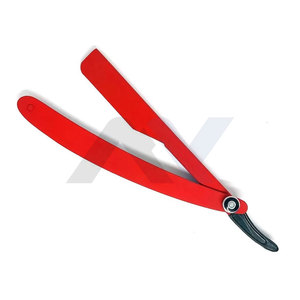 Navaja de afeitar manual desechable tradicional para salón, cuchilla de barbero plegable para cortar y afeitar, para cejas y vello de la cabeza, con filo recto - Product Image 4