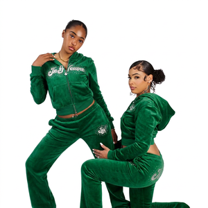 Ensemble de sweat-shirts confortables pour femmes de qualité supérieure avec un haut en molleton brossé doux et un bas décontracté pour la mode et les vêtements en gros - Product Image 2