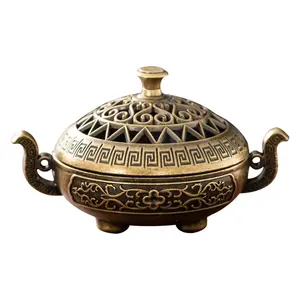 Luxury Arabic Religious Incense Burner <b>Bakhoor</b> Detailed Craftsmanship for <b>Oud</b> Chips Home Fragrance Eco-Friendly Natural Elegant - Product Image 1