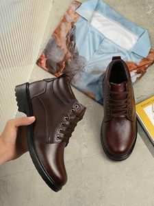 Chaussures habillées Chelsea en similicuir à imprimé animal, à enfiler, avec lacets |   Bottines classiques faites à la main avec panneaux latéraux élastiques - Product Image 5