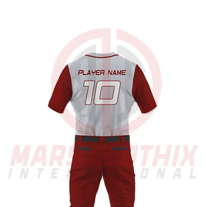 Sublimated Youth Button <b>Down</b> Baseball Uniforms For Unisex New Arrival Training Wear Baseball Softball Uniform Set - Product Image 5