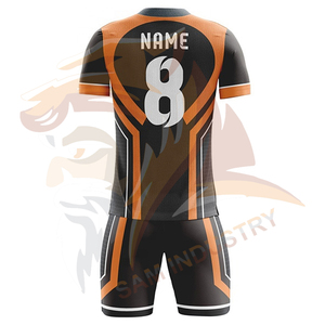 Nuevo Diseño de Uniformes de Fútbol para Hombre, Conjunto de Manga Corta, Uniformes de Club de Fútbol, Transpirables, de Secado Rápido, Pantalones Cortos y Camiseta - Product Image 3