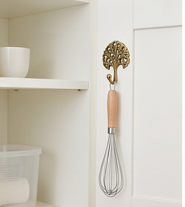 Deluxe Antique Brass Tree Design Wall <b>Hook</b> <b>With</b> Single <b>Hook</b> For Clothing Storage Door Display Stylish Homme Accent - Product Image 4