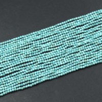 Perles facettées rondes en Larimar naturel tendance, 2 mm, bleu ciel, 100 % naturelles, certifiées CMA, fournitures pour la fabrication de bijoux, meilleure qualité