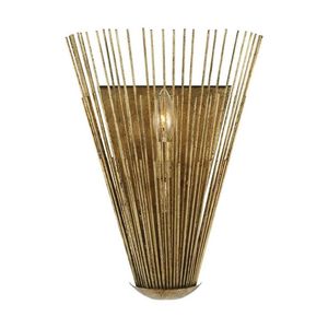 Lámpara de Pared de Latón Antiguo con Pantalla Cónica Geométrica, Diseño Tradicional, Iluminación Interior para Baño, Acabado Duradero - Product Image 4
