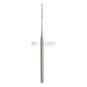 Fig. 1 – Conception d'instruments médicaux pour un nettoyage auriculaire sûr : Curette auriculaire Buck à bout émoussé, instrument ORL professionnel, taille 14,5 cm - Product Image 1