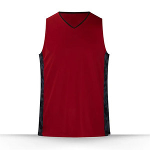 เสื้อบาสเก็ตบอล OEM แบบยูนิเซ็กซ์ ผ้าโพลีเอสเตอร์ 100% พิมพ์ลายแบบ Sublimation ปรับแต่งได้เต็มที่ ระบายอากาศได้ดี เสื้อบาสเก็ตบอลแบบไม่มีแขน - Product Image 2