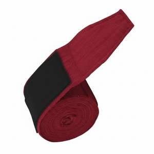 Bandages de sport rouge bordeaux 4,5 mètres, semi-extensibles, élastiques, pour la boxe, le MMA, le Muay Thai, entraînement, soutien des poignets. - Product Image 6
