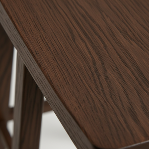 Taburete de Bar Moderno de Madera de Caucho Redondo, Taburete Alto para Muebles del Hogar - Product Image 6