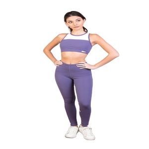 Ensemble de sport pour femme, leggings taille haute, soutien-gorge de sport, ensemble trois pièces pour yoga et fitness - Product Image 1