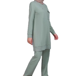 Ropa Deportiva Tradicional Musulmana, Abaya Larga, Vestido Islámico para Mujer, Transpirable, 100% Algodón, Conjuntos Deportivos - Product Image 1