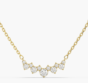 จี้เพชรทรงวินเทจ 18KT ทองคำแท้ ประดับเพชรแล็บโกรว์ พร้อมใบรับรอง IGI สำหรับผู้หญิง - Product Image 1