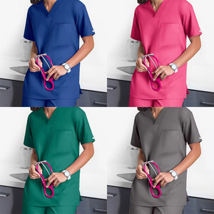 Uniforme médical de qualité supérieure, service OEM, blouse d'infirmière, haut de tenue médicale, logo personnalisé, uniforme de médecin, uniforme médical unisexe - Product Image 6
