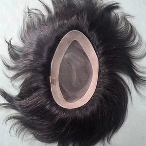 Peluca de Cabello Indio de Alta Calidad Taz Hair para Hombre, Sistema de Tupé con Base Mono Suave, Hecho en Bangladesh - Product Image 1