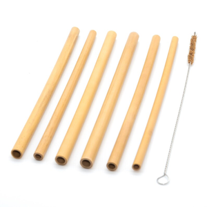 Wholesale Reusable Biodegradable Bamboo <b>Drinking</b> <b>Straws</b> Set with 1 Cleaning Brush & Storage Bag Made from Vietnam - Product Image 3