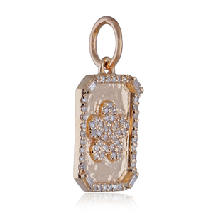 จี้เพชรธรรมชาติทรงดอกไม้ ทองคำแท้ 14k งานละเอียด ขายส่ง เหมาะสำหรับทุกเพศ - Product Image 3