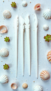 Artisanat en os de buffle blanc véritable fait main - Élégante épingle à cheveux de forme naturelle, design moderne et écologique, bâtonnet à cheveux en os au meilleur prix - Product Image 6