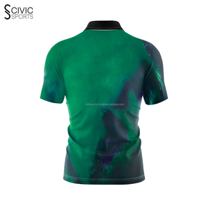 Camisetas Polo Personalizadas con Cierre / Camisetas Polo de Bolos con Impresión por Sublimación, Diseño Personalizado al por Mayor - Product Image 4