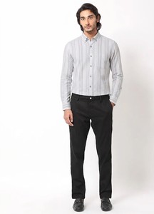 Camisa Clásica Casual a Rayas, Transpirable, de Verano, 100% Algodón, con Botones, ODM - Product Image 2