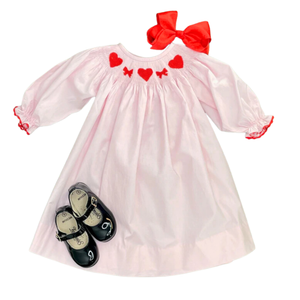 Vestido de Niña para San Valentín, Estilo Casual, Tela de Algodón, Bordado a Mano, de 3 Meses a 12 Años - Product Image 2